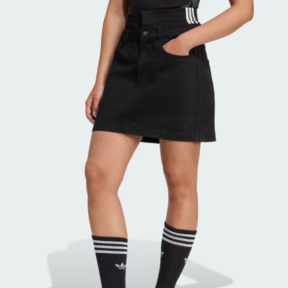 NWT Adidas Firebird Utility Mini Skirt Sz 12 Double Waist Streetstyle - Picture 2 of 7